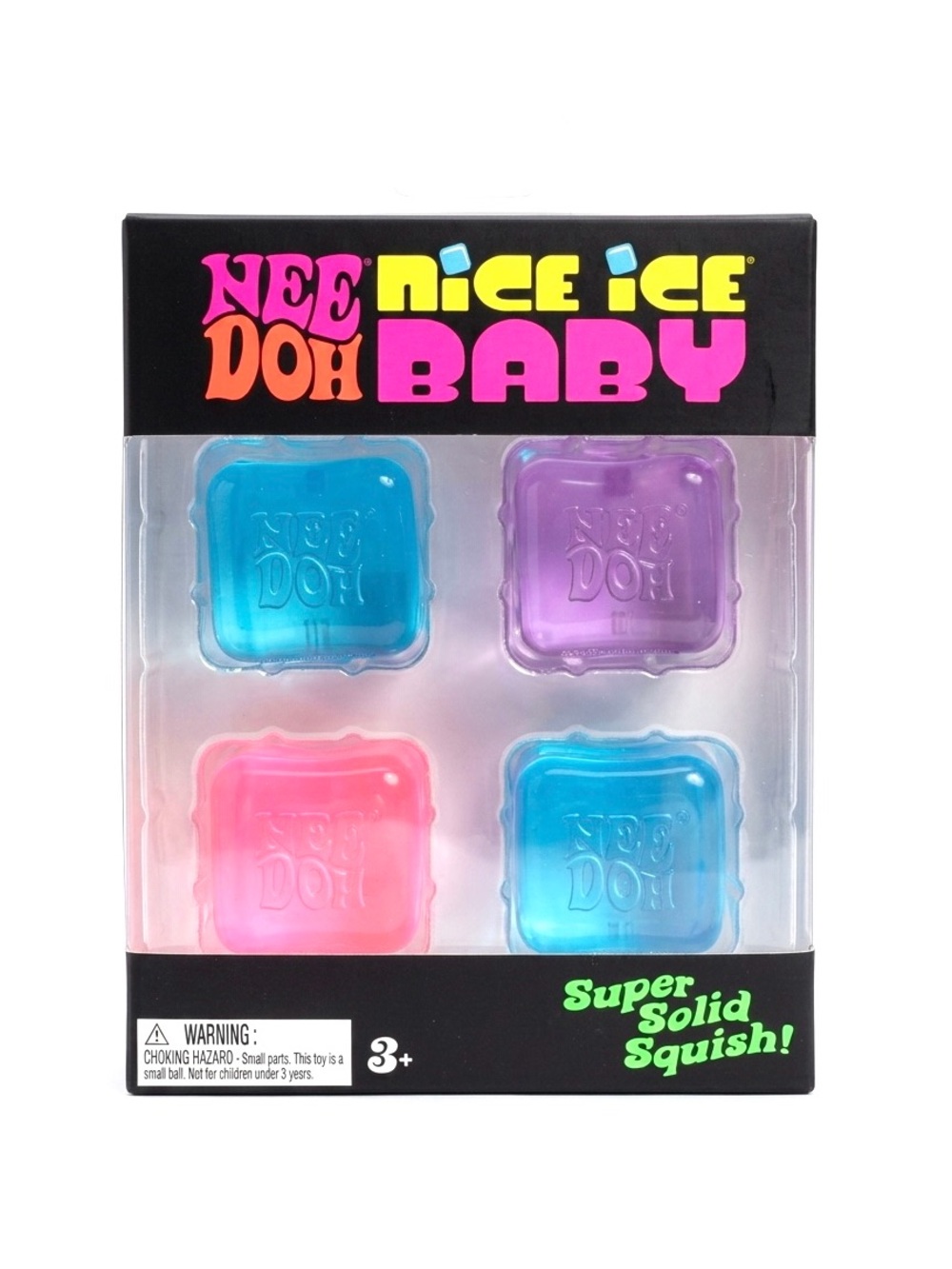 Nee Doh Nice Ice Baby 4 pack cube NEW Sealed Authentic Nee Doh
